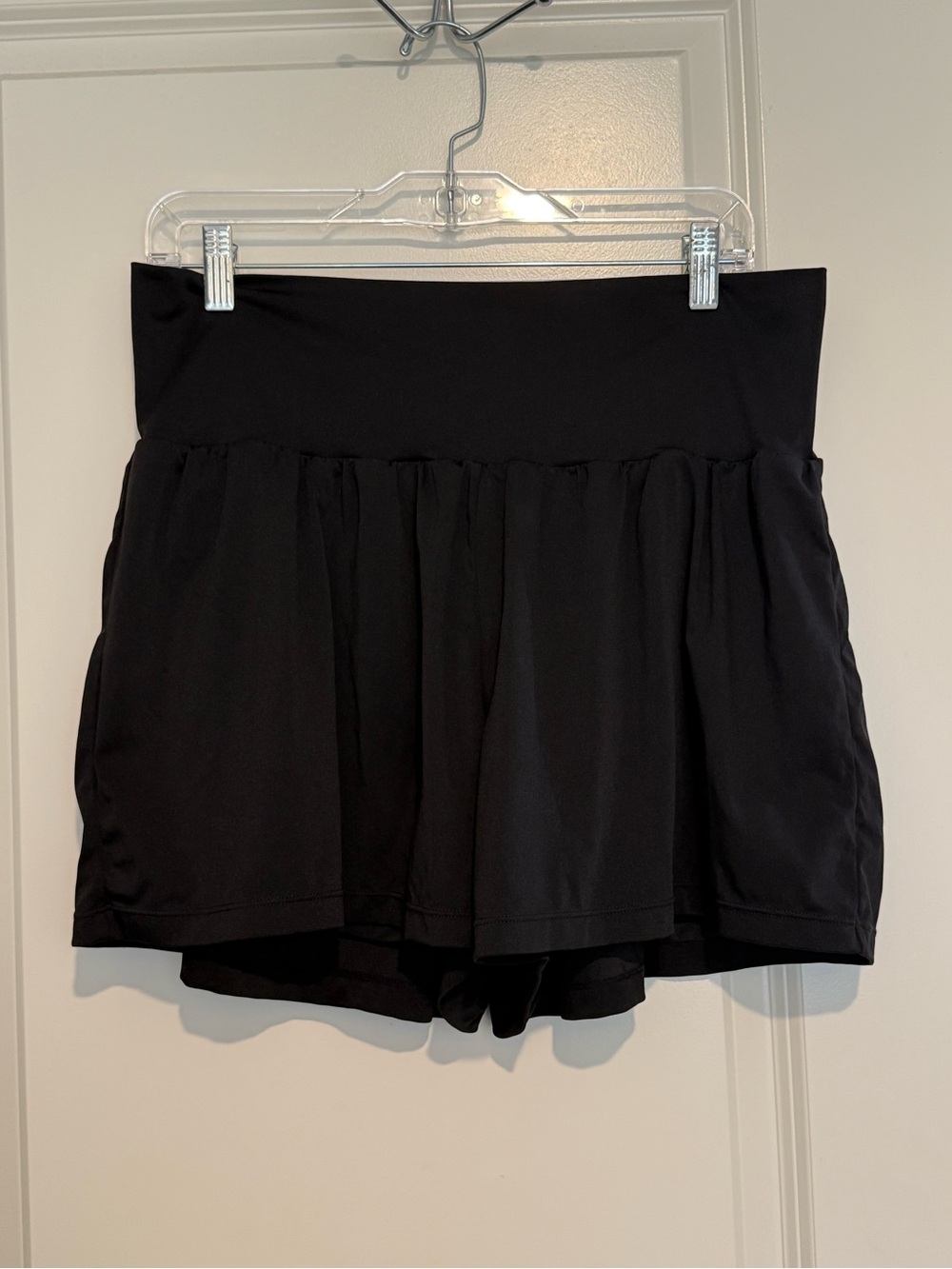 HALARA Black Athletic Skort Shorts 1X